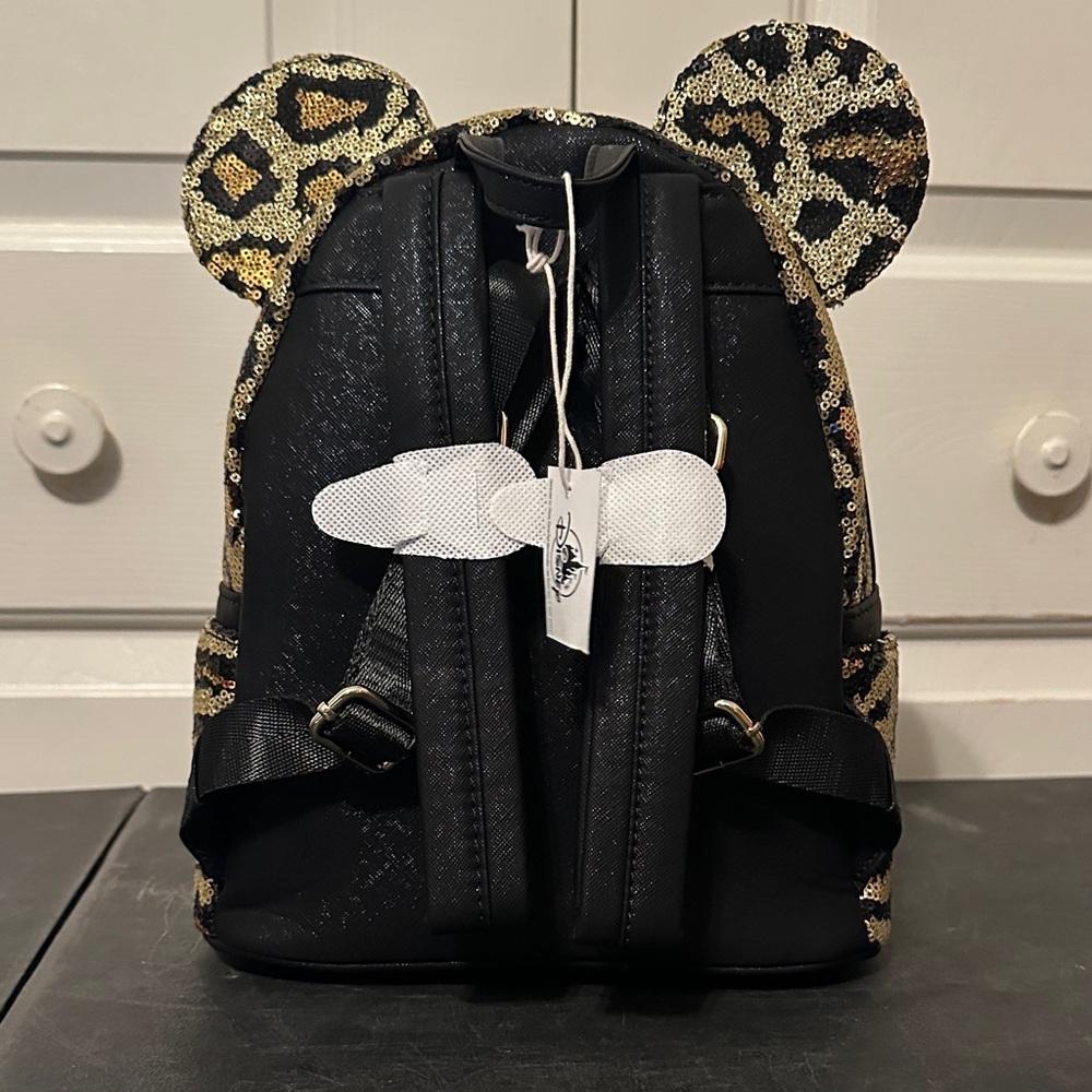 Loungefly Leopard Sequin Backpack NWT - image 2